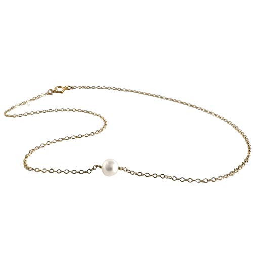 Single Cultured Freshwater Pearl Choker Necklace Available in 14k Gold Filled Sterling Silver or 14k Rose Gold Filled Single Cultured Freshwater Pearl Choker Necklace Available in 14k Gold Filled Sterling Silver or 14k Rose Gold Filled