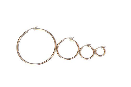 Silver Hoop Earrings  Sterling Silver Hoops  Small Medium Large Circle Earrings  Boho Minimalist Women Earrings  Simple Hoops  Dainty Round Hoop Jewelry  Gypsys  Gift for Her