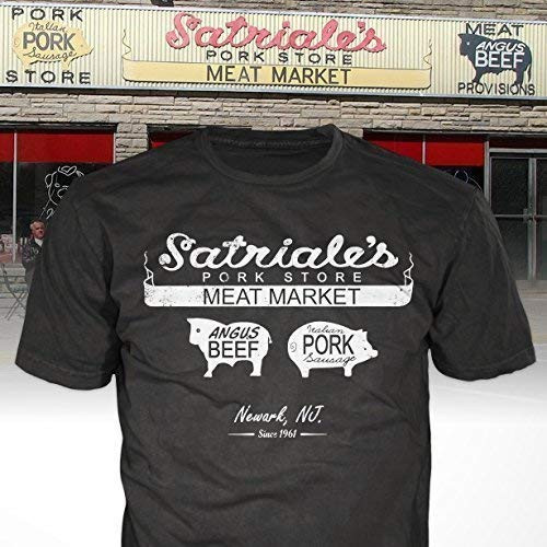 The Sopranos T-Shirt - Satriale_s Pork Store tshirt  mafia tv series  vintage style  italian  gangster  newark  new jersey