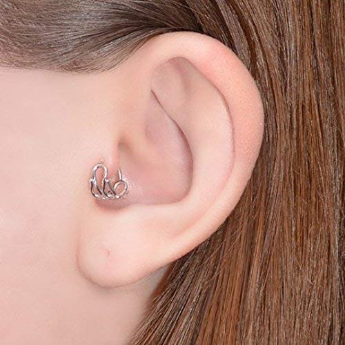 Small Tragus Ring - Silver Nose Hoop - Tragus Earring - Cartilage Hoop - Forward Helix Earring - Septum Ring - Nose Piercing 20 Gauge