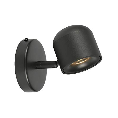 Aisilan Dimmable Modern Adjustable Wall Sconce Fixture LED COB Wall Spotlight Aluminum Bedside Reading Lighting Warm White 7W 3000K BD22B3K7W-Dim