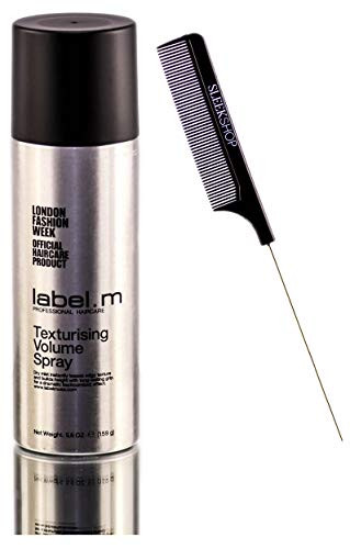 Label M Texturising Volume Spray -w  Sleek Comb- Hair Texturizing Volumizing Hairspray  Dry Shampoo -5.6 ounce-