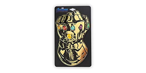 Marvel Avengers  Endgame Thanos_ Infinity Gauntlet Magnetic Collectible Pin - Officially Licensed Huge Oversize Pin - Measures 6 Inches Gold