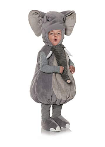 UNDERWRAPS Toddler_s Elephant Plush Belly Babies Costume  Grey  Medium