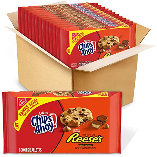 Chips Ahoy Chewy Reese_s Peanut Butter Cup Chocolate Cookies Twelve 14.25oz Packages 12Count Chips Ahoy Chewy Reese_s Peanut Butter Cup Chocolate Cookies Twelve 14.25oz Packages 12Count