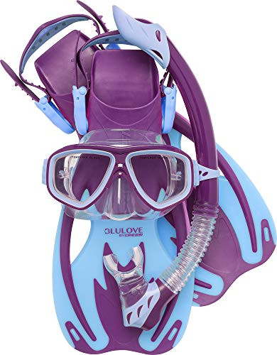 Cressi Rocks Kids Set  Purple Blue  L XL
