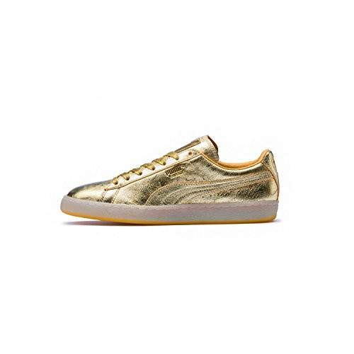 PUMA Mens Suede Classic 50Th Lace Up Sneakers Shoes Casual - Gold - Size 5 D