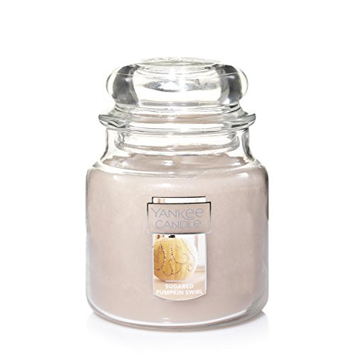 Yankee Candle Medium Jar Candle, Sugared Pumpkin Swirl