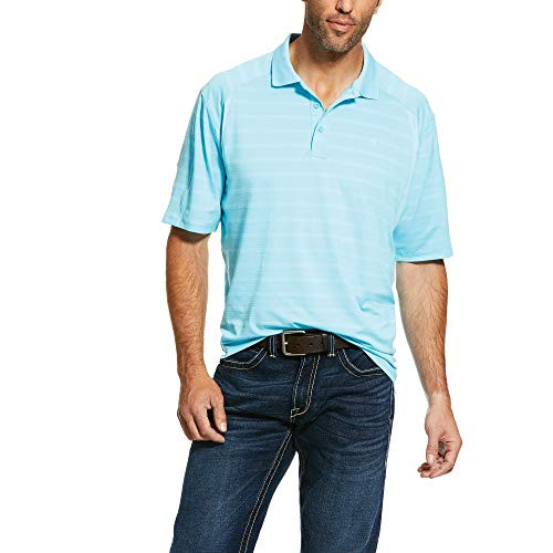 ARIAT Men_s Ac Polo T-Shirt Blue Size XL-T