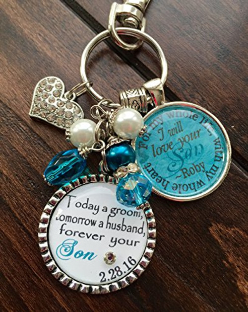 Personalized Mother of Groom gift from Bride Today a groom tomorrow a husband forever your son I will love your son for my whole life