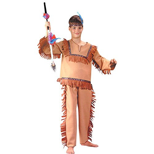 Kid_s Native Indian Boy Costume -Size Medium 6-8-