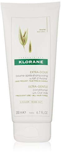 Klorane Ultra-Gentle Conditioner with Oat Milk, Suitable for the Entire Family, Paraben and Sulfate-Free, 6.7 oz.
