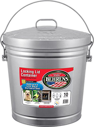Behrens 085995001096 Next Page 6110 10-Gallon Locking Lid Can  Steel