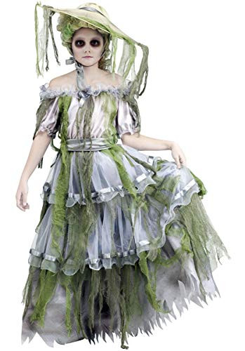 Fun World Girls Zombie Southern Belle Costume  Child Size Medium -8-10-