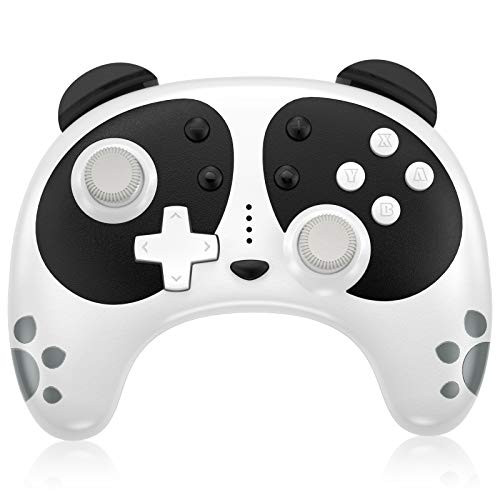Wireless Pro Controller for Nintendo Switch  STOGA Panda Switch Controller with NFC Wake-up Function  Compatible with Switch Lite PC  Support Motion Control Turbo Vibration 2021 New
