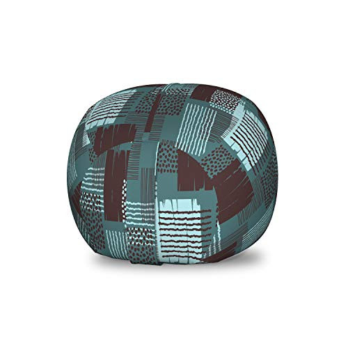 Ambesonne Abstract Storage Toy Bag Chair Composition of Bicolour Dots and Stripes with Grunge Squares Graphic Stuffed Animal Organizer Washable Bag Small Size Cadet Blue Dark Mauve Ambesonne Abstract Storage Toy Bag Chair Composition of Bicolour Dots and Stripes with Grunge Squares Graphic Stuffed Animal Organizer Washable Bag Small Size Cadet Blue Dark Mauve