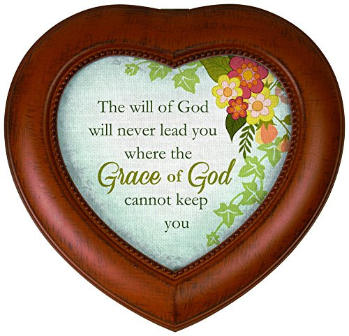 Carson Home Accents Grace of God Music Box Playing Waltz of The Flowers