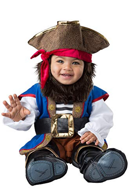 InCharacter Lil Swashbuckler Infant Costume  Medium -12-18- Brown Blue