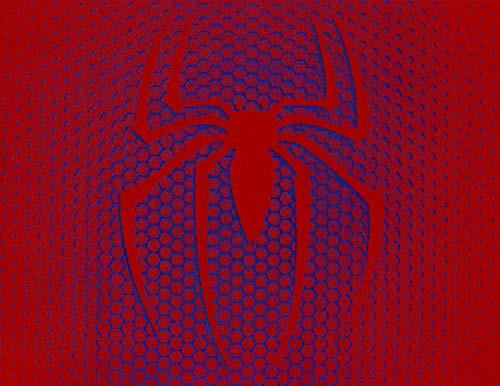 Spiderman Spider Symbol Metal Painting Marvel Avengers Spray Paint Art