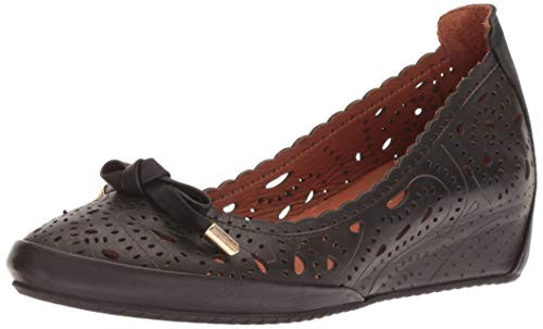 Spring Step Women_s ELWANDA Ballet Flat  Black  40 M EU -US 9 US-