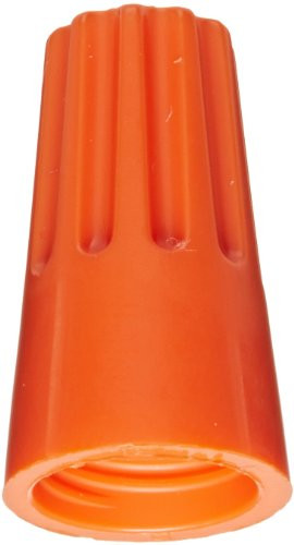 NSI Industries WC-O-B Easy-Twist Twist-On Wire Connector, Standard Type, 22-14 AWG Wire Range, 600V, Orange (Pack of 500)