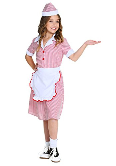 Girl_s 50_s Car Hop Costume Medium