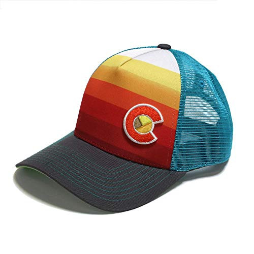 YoColorado Sunset Fader Trucker Hat -Blue Mesh-