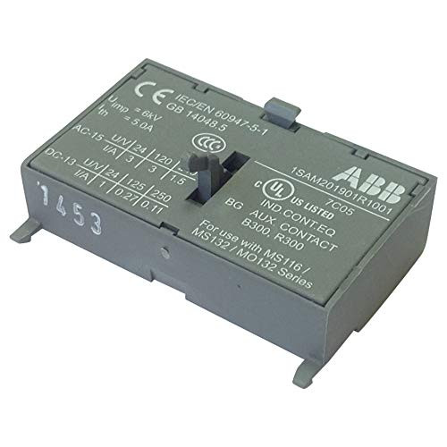 ABB HKF1-11 Front Mount 1-N O  1-NC Auxiliary Contact Block -Used with MS116  MS132-