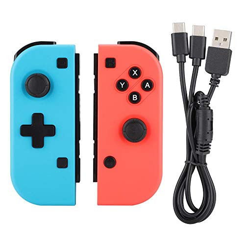 Wireless Controller for Nintendo Switch Bluetooth Gaming Controller Gamepad Joystick for Witch Console Left and Right Game Controller Joypad Replacement for Switch Console