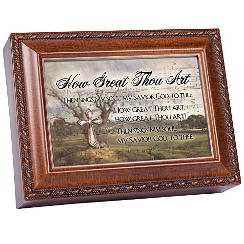 Cottage Garden How Great Thou Art Hymn Wood Finish Jewelry Music Box Plays How Great Thou Art Cottage Garden How Great Thou Art Hymn Wood Finish Jewelry Music Box Plays How Great Thou Art