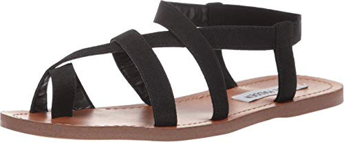 Steve Madden Flexie Flat Sandal Black 7 M