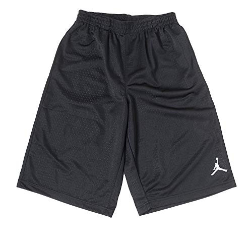 Nike Boys Air Jordan Mesh Athletic Basketball Shorts -Small  Black-