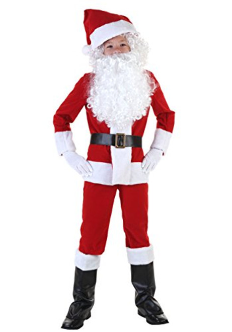 Child Santa Costume Kid_s Santa Claus Suit Costume Medium