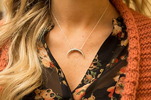 Large Double Horn Necklace Horn 