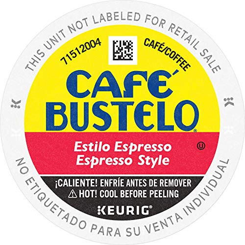 Cafe Bustelo Espresso Style Dark Roast Coffee K Cups for Keurig Coffee Makers 24 Count -Pack of 4- Cafe Bustelo Espresso Style Dark Roast Coffee K Cups for Keurig Coffee Makers 24 Count -Pack of 4-