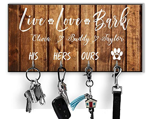 Personalized Key Holder Dog Leash Hanger for Wall Dog Lovers Gift Wall Key Rack Dog Lead Hook Housewarming Gift Wedding Gift Organizer hallway Personalized Key Holder Dog Leash Hanger for Wall Dog Lovers Gift Wall Key Rack Dog Lead Hook Housewarming Gift Wedding Gift Organizer hallway