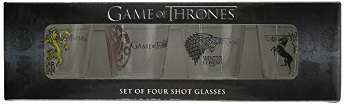 Dark Horse Deluxe Game of Thrones Shot Glass Set: Stark, Baratheon, Targaryen and Lannister