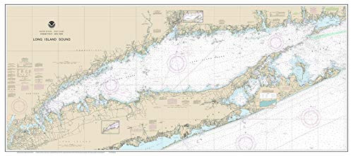 Long Island Sound - 2017 Nautical Map Connecticut - New York Custom Print 80000 AT