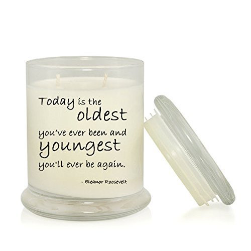 Today is the Oldest You_ve Ever Been 8.5 oz Soy Candle - Funny Birthday Gift - Very Vanilla Scented Today is the Oldest You_ve Ever Been 8.5 oz Soy Candle - Funny Birthday Gift - Very Vanilla Scented