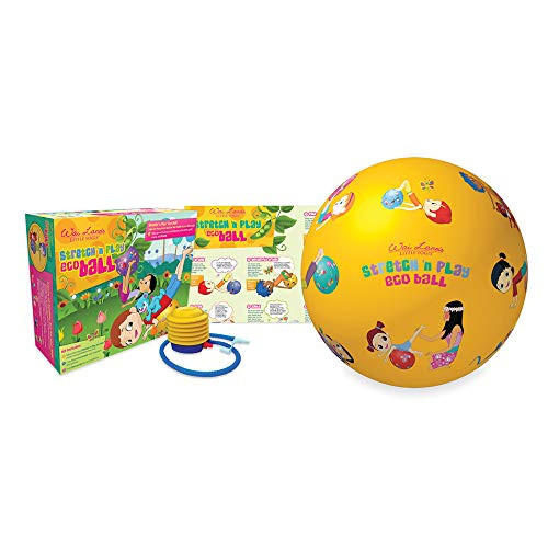 Wai Lana Little Yogis Stretch N Play Eco Ball Kit - Award Winning Kid s Yoga Set for 3 Yrs. and Up  BPA and Lead-Free