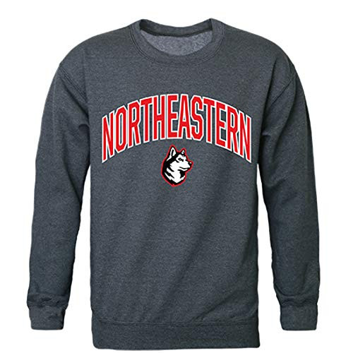 Northeastern Huskies NCAA Campus Crewneck Sweatshirt - Medium  Heather Charcoal