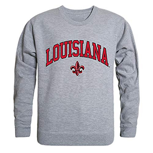 University of Louisiana at Lafayette NCAA Campus Crewneck Sweatshirt - Medium  Heather Grey