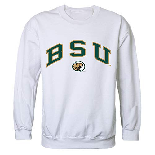 Bemidji State Beavers NCAA Campus Crewneck Sweatshirt - Medium  White