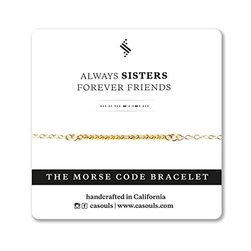 ALWAYS SISTERS Morse Code Bracelet or Necklace in Sterling Silver 14k Gold Filled Handmade Jewelry for Sister Best Friend Birthday Gift ALWAYS SISTERS Morse Code Bracelet or Necklace in Sterling Silver 14k Gold Filled Handmade Jewelry for Sister Best Friend Birthday Gift
