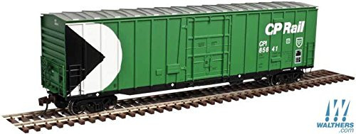 N GAUGE NSC 5277 50_ Plug-Door Boxcar - Ready to Run -- Canadian Pacific 85685 -green  white  black  Multimark Logo-