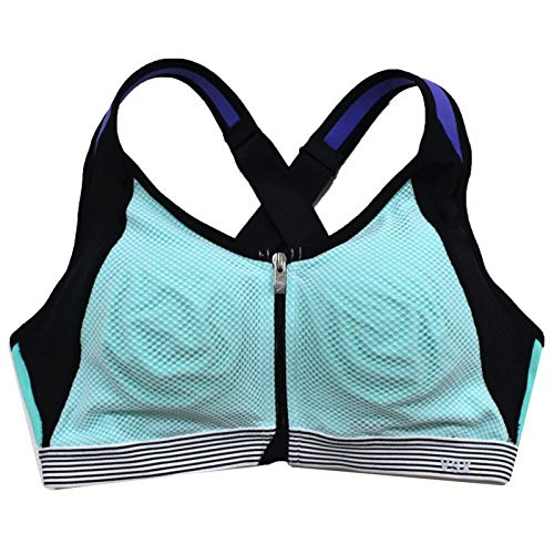 Victoria_s Secret Knockout Front Close VSX Sport Bra -32D  Aqua Mesh-