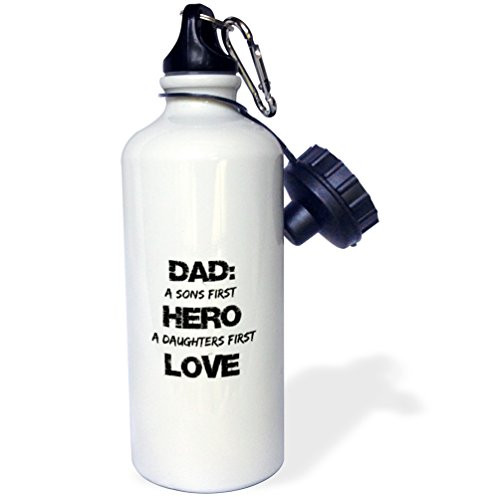 3dRose Dad-Sons Hero, Daughters First Love-Sports Water Bottle, 21oz (wb_184197_1)), 21 oz Multicolor 3dRose Dad-Sons Hero, Daughters First Love-Sports Water Bottle, 21oz (wb_184197_1)), 21 oz Multicolor