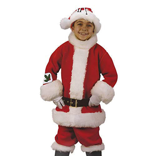 8 Piece Children_s Christmas Santa Suit Costume Size Medium -8-10-