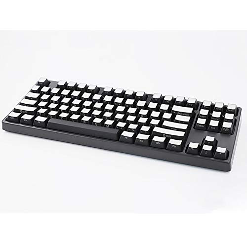 REUT Keycaps 87 104 Double Shot Transparent PBT Pudding Keycap Set with Puller for RGB Mechanical Gaming Keyboard MX Switches -104 Keys-Cream-