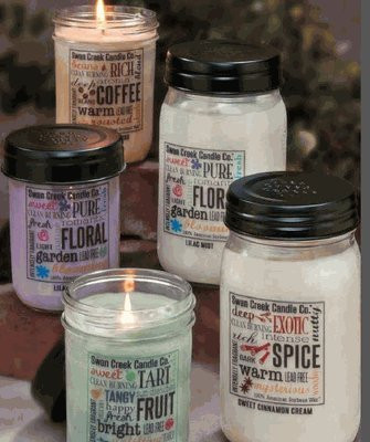 Swan Creek 100% American Soybean 24 Oz. Jar Candle - Crisp Cotton